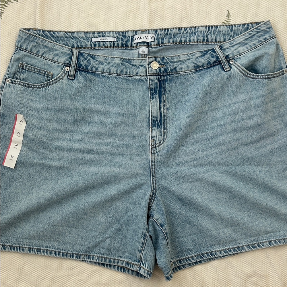 Midi Jean shorts Ava & Vic NWOT